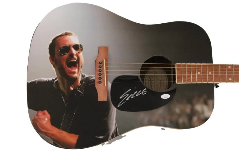 ERIC CHURCH SIGNED AUTOGRAPH CUSTOM GIBSON EPIPHONE GUITAR - CAROLINA CHIEF JSA