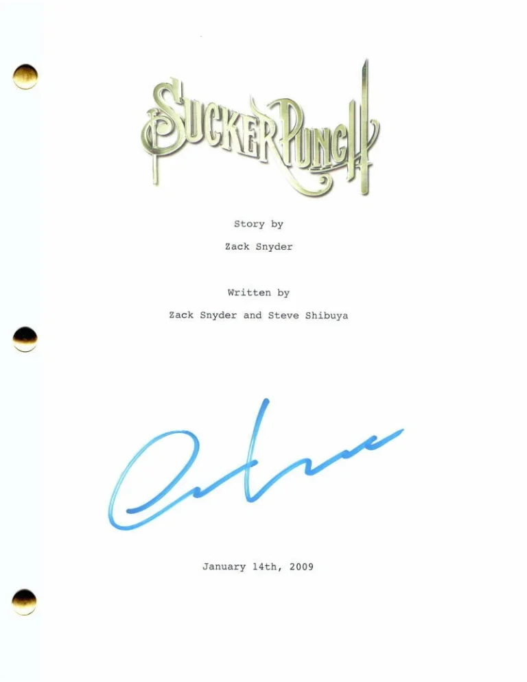 OSCAR ISAAC SIGNED AUTOGRAPH SUCKER PUNCH FULL MOVIE SCRIPT - STAR WARS, DUNE