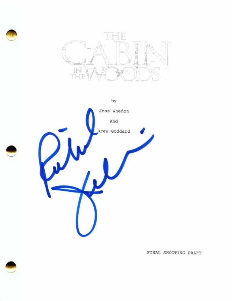 RICHARD JENKINS SIGNED AUTOGRAPH THE CABIN IN THE WOODS FULL MOVIE SCRIPT - RARE