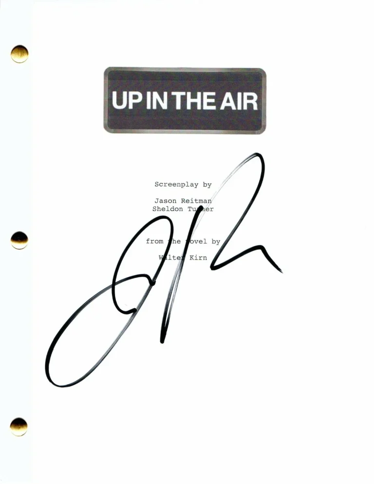 JASON REITMAN SIGNED AUTOGRAPH UP IN THE AIR FULL MOVIE SCRIPT - ANNA KENDRICK