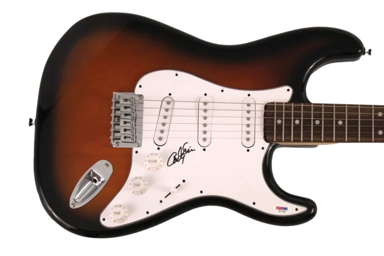 CARLY SIMON SIGNED AUTOGRAPH FULL SIZE FENDER ELECTRIC GUITAR NO SECRETS W/ PSA