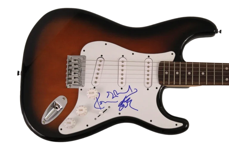 RONNIE WOOD SIGNED AUTOGRAPH FS FENDER ELECTRIC GUITAR - THE ROLLING STONES JSA