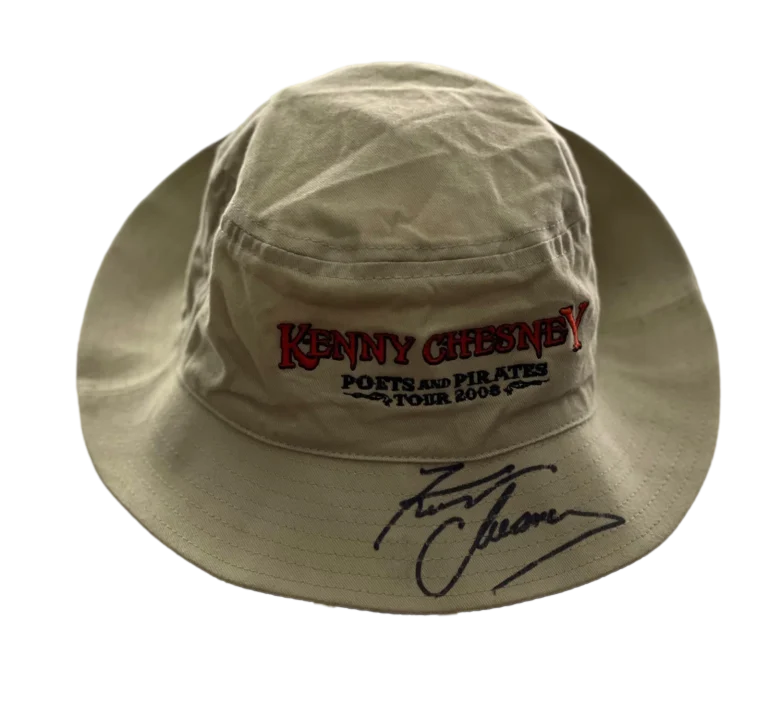 KENNY CHESNEY SIGNED AUTOGRAPH BUCKET HAT CAP COUNTRY MUSIC FULL SIGNATURE!  JSA