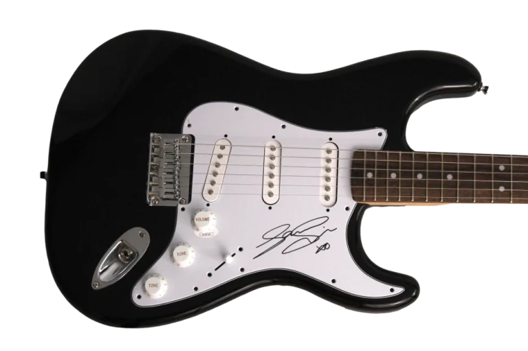 SAM SMITH SIGNED AUTOGRAPH FULL SIZE B FENDER ELECTRIC GUITAR - LOVE GOES JSA