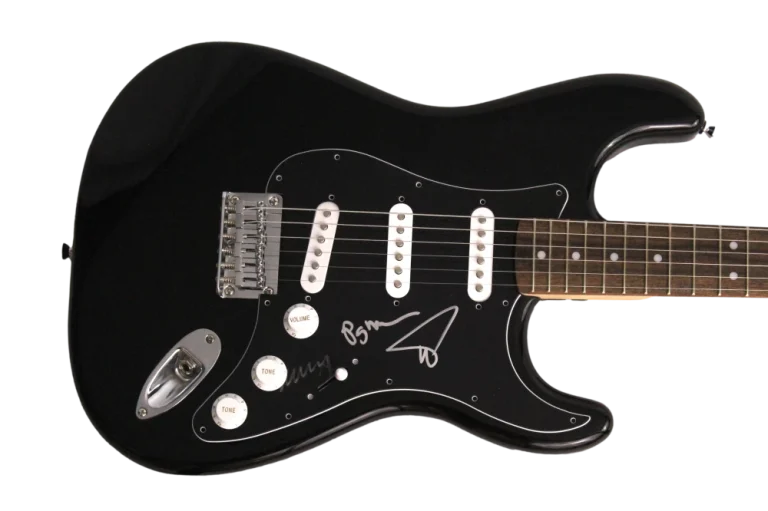 TREY ANASTASIO, MIKE, PAGE SIGNED AUTOGRAPH B FENDER ELECTRIC GUITAR - PHISH JSA