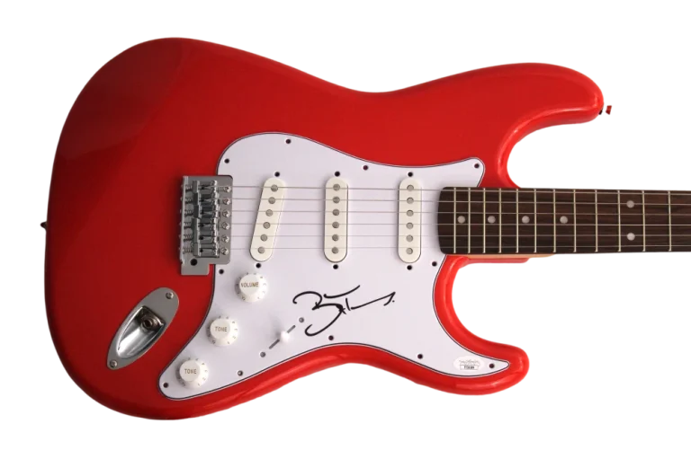 BRANDON FLOWERS SIGNED AUTOGRAPH FS R FENDER ELECTRIC GUITAR THE KILLERS W/ JSA