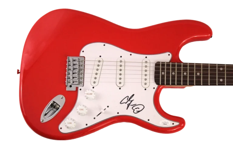 ADAM SANDLER SIGNED AUTOGRAPH RED FENDER ELECTRIC GUITAR - BILLY MADISON W/ JSA