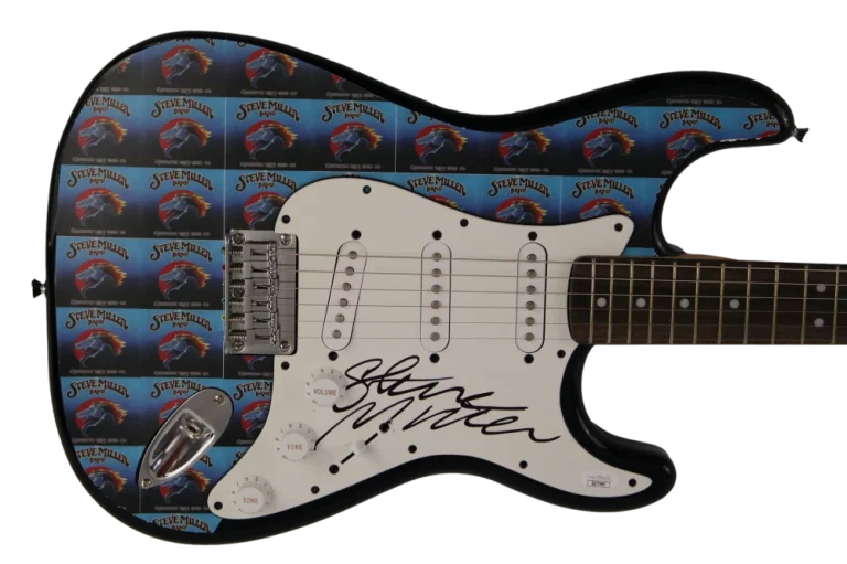 STEVE MILLER SIGNED AUTOGRAPH CUSTOM 1/1 FENDER ELECTRIC GUITAR - BAND W/ JSA
