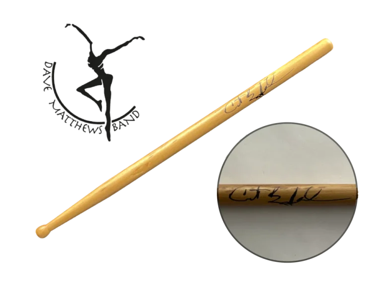 CARTER BEAUFORD SIGNED AUTOGRAPH DRUMSTICK - DAVE MATTHEWS BAND RARE W/ BECKETT