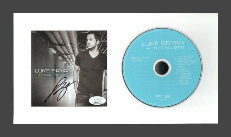 LUKE BRYAN SIGNED AUTOGRAPH KILL THE LIGHTS FRAMED CD DISPLAY READY TO HANG! JSA