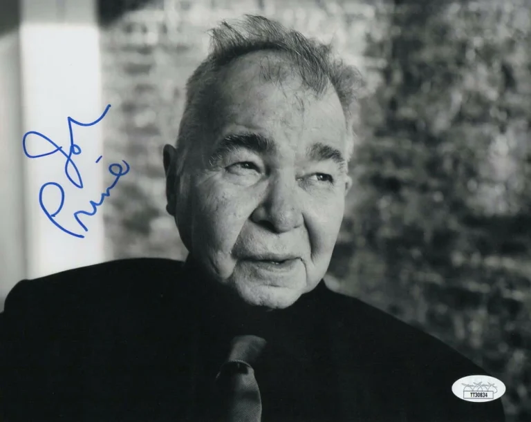 JOHN PRINE SIGNED AUTOGRAPH 8x10 PHOTO - COUNTRY FOLK ICON, PINK CADILLAC W/ JSA