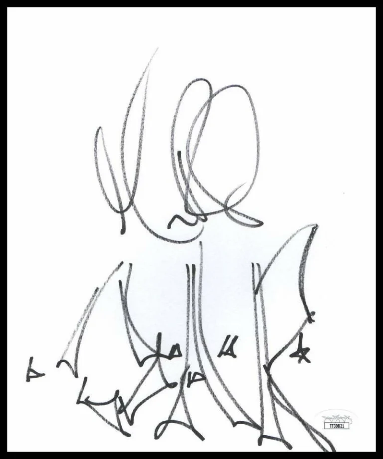 MARC ROBERGE SIGNED AUTOGRAPH HAND DRAWN ORIGINAL ART SKETCH - OAR O.A.R. W/ JSA