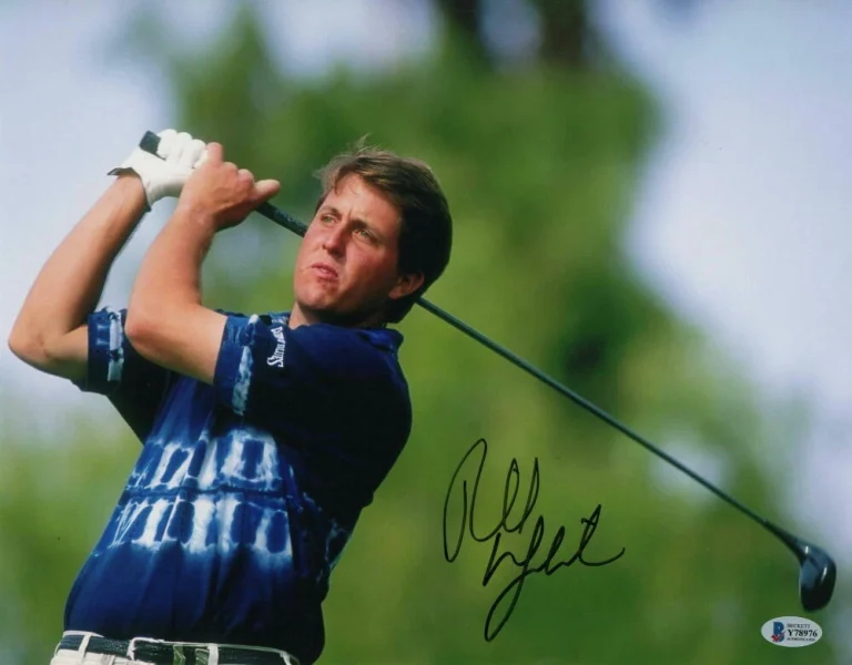 PHIL MICKELSON SIGNED AUTOGRAPH 11x14 PHOTO - MASTERS, BRITISH OPEN CHAMPION BAS