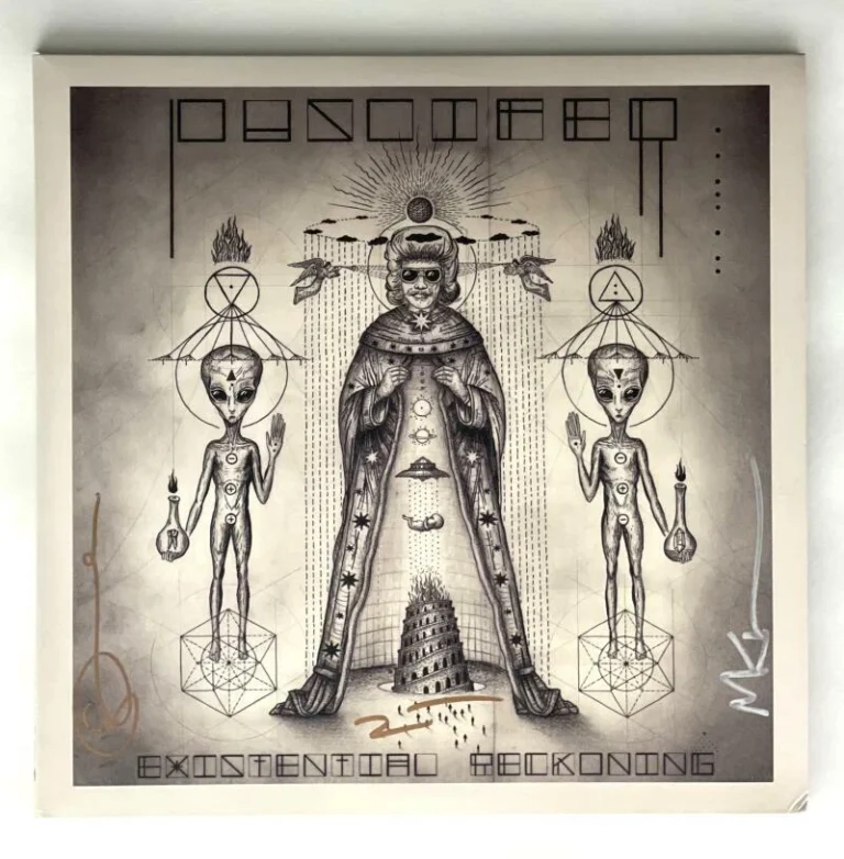 PUSCIFER (X3) SIGNED AUTOGRAPH ALBUM VINYL RECORD EXISTENTIAL RECKONING - TOOL