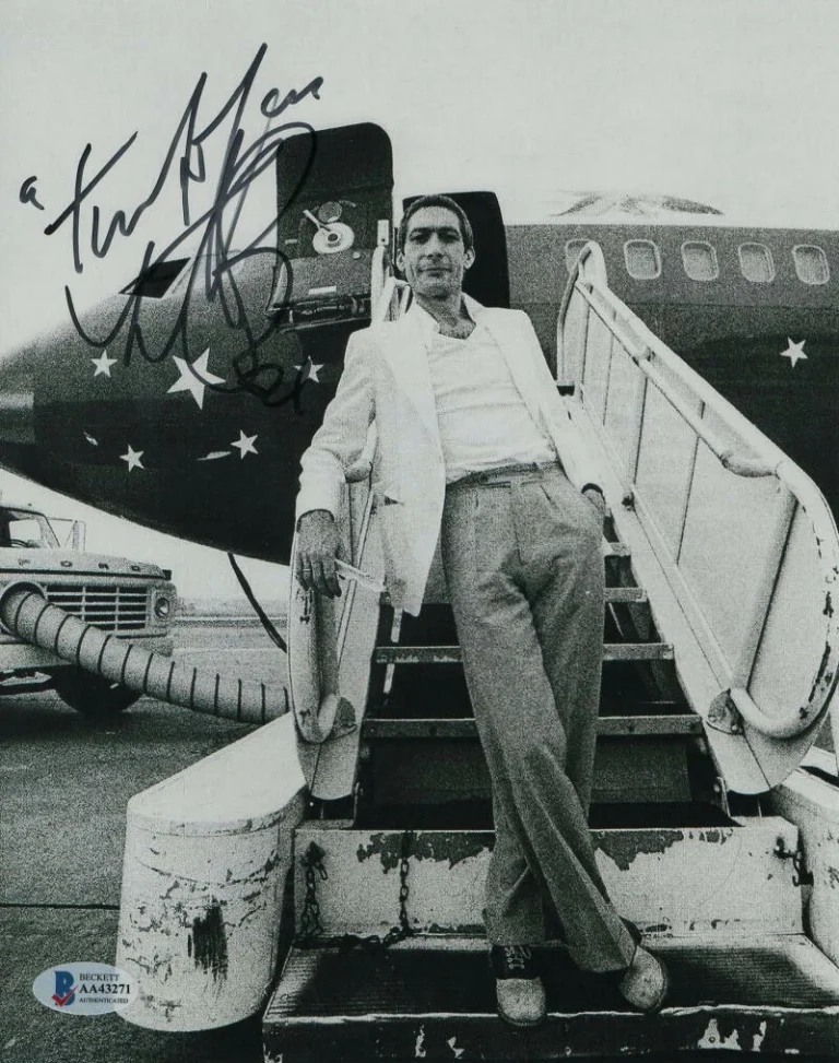 CHARLIE WATTS SIGNED AUTOGRAPH 8X10 PHOTO ROLLING STONES STICKY FINGERS BECKETT