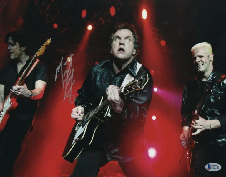 MEAT LOAF SIGNED AUTOGRAPH 11X14 PHOTO -ROCK LEGEND A BAT OUT OF HELL W/ BECKETT