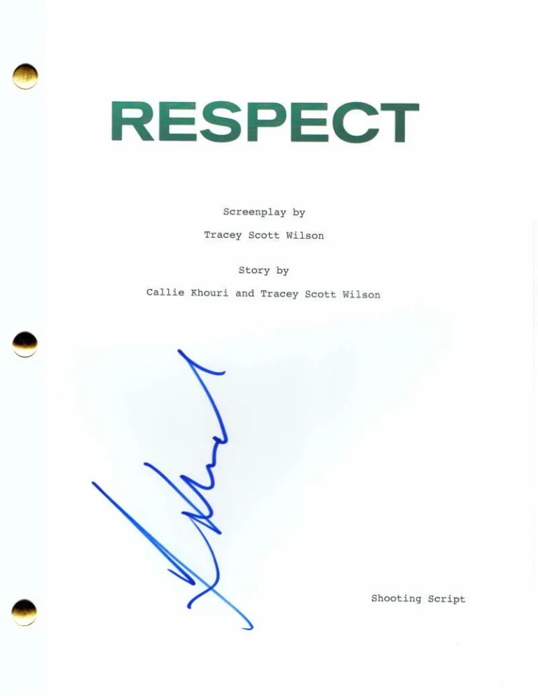 JENNIFER HUDSON SIGNED AUTOGRAPH RESPECT MOVIE SCRIPT - ARETHA FRANKLIN BIO RARE