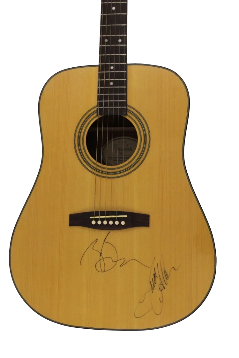 ZAC BROWN & JASON ALDEAN SIGNED AUTOGRAPH FULL SIZE ACOUSTIC GUITAR RARE! w/ JSA