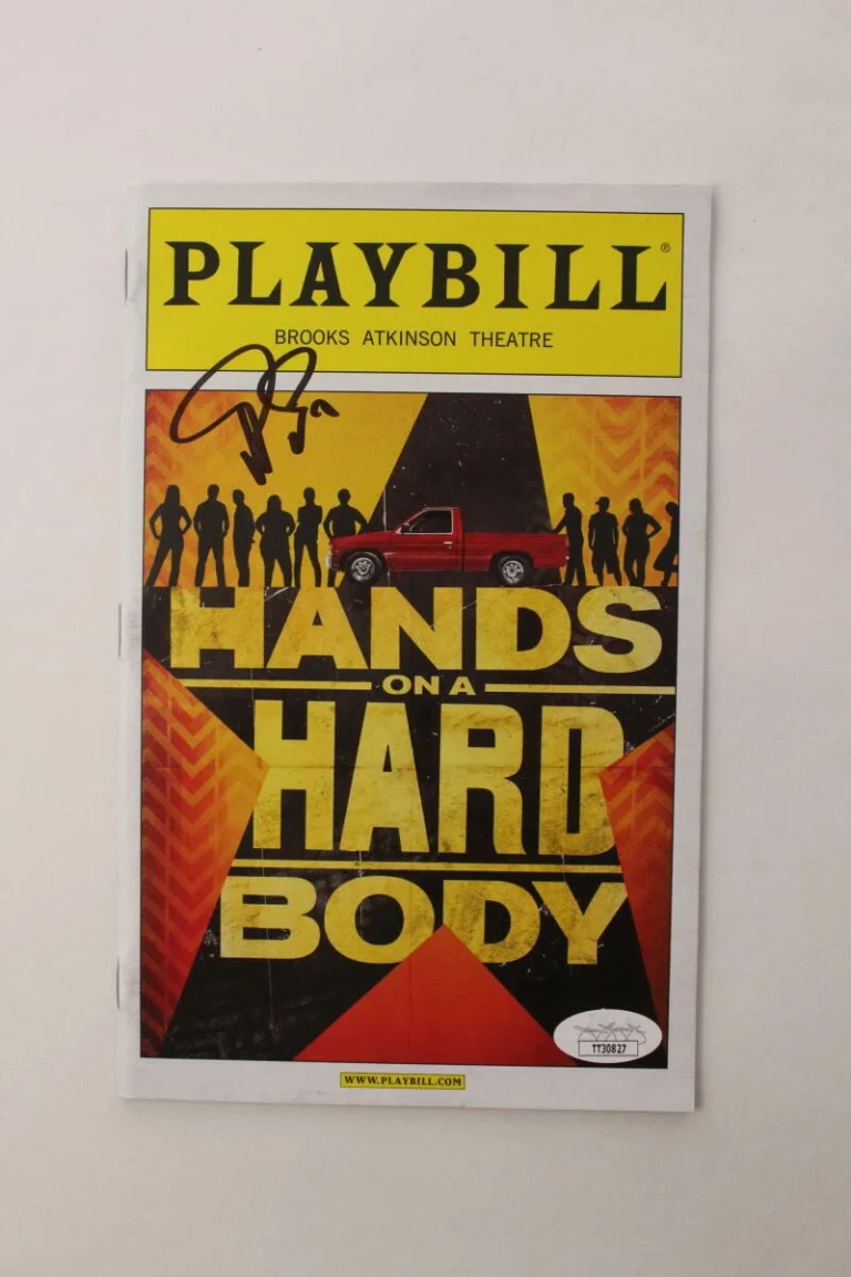 TREY ANASTASIO PHISH SIGNED AUTOGRAPH HANDS ON A HARDBODY BROADWAY PLAYBILL JSA