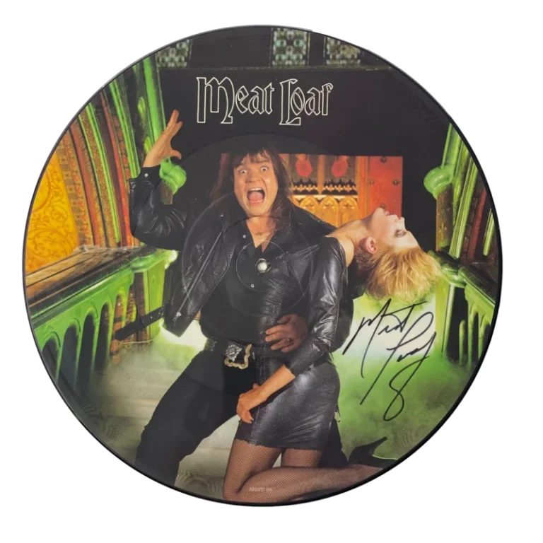 MEAT LOAF SIGNED AUTOGRAPH MODERN GIRL PICTURE DISC ALBUM VINYL RECORD - JSA