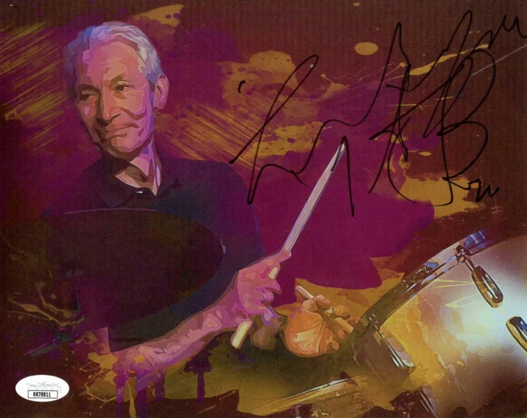 CHARLIE WATTS SIGNED AUTOGRAPH 8X10 ART PRINT PHOTO THE ROLLING STONES W/ JSA