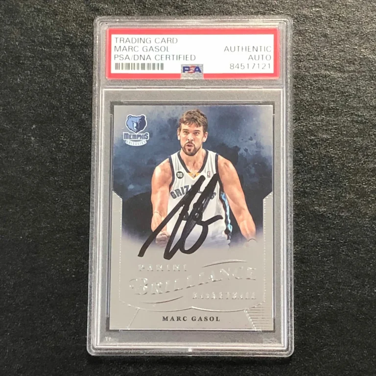 2012-13 Panini Brilliance #105 Marc Gasol Signed Card AUTO PSA Slabbed Grizzlies