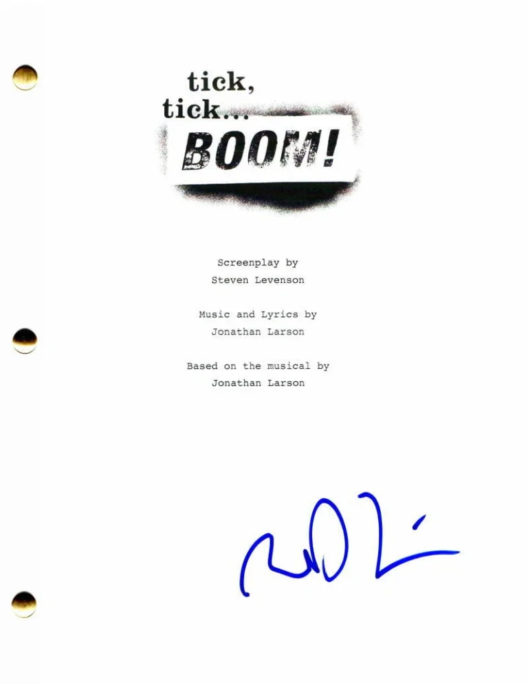 ROBIN DE JESUS SIGNED AUTOGRAPH TICK TICK BOOM! MOVIE SCRIPT W/ ANDREW GARFIELD