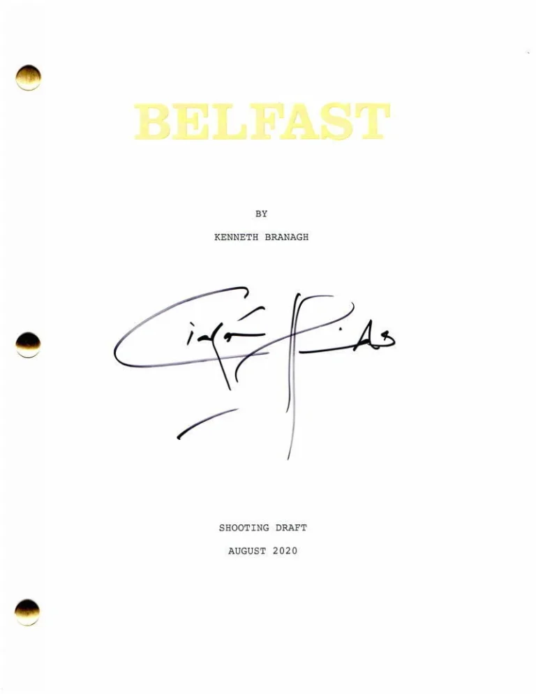 CIARAN HINDS SIGNED AUTOGRAPH BELFAST FULL MOVIE SCRIPT - MUNICH, IN BRUGES RARE
