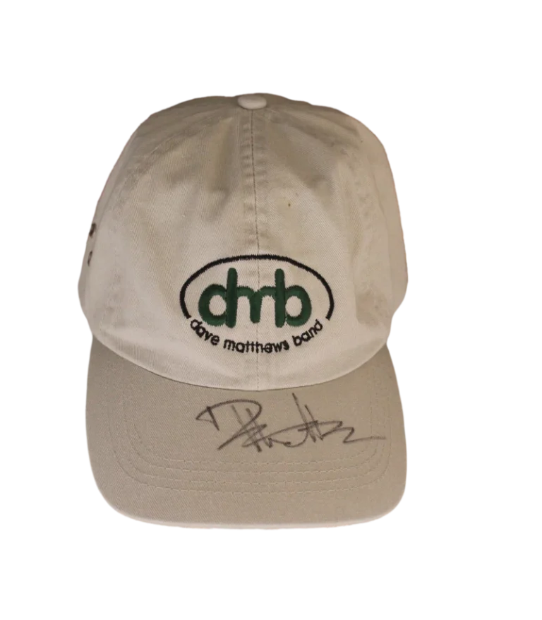 DAVE MATTHEWS SIGNED AUTOGRAPH BASEBALL CAP HAT - CRASH, EVERYDAY, VERY RARE JSA