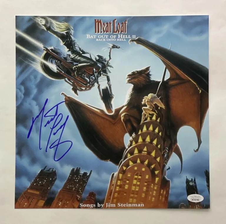 MEAT LOAF SIGNED AUTOGRAPH 12X12 ALBUM FLAT - BAT OUT OF HELL II W/ JSA COA