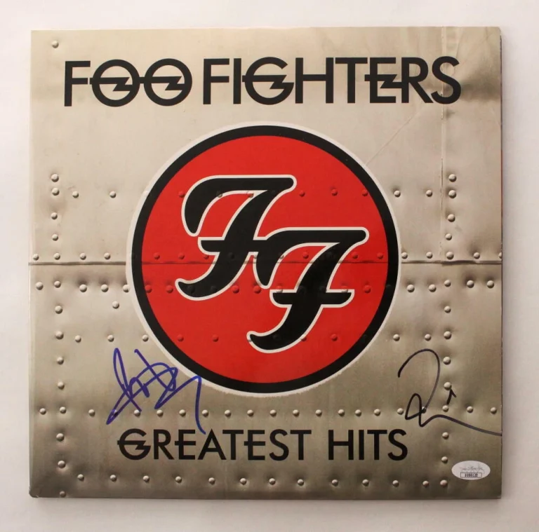 TAYLOR HAWKINS & PAT SMEAR SIGNED AUTOGRAPH ALBUM VINYL RECORD FOO FIGHTERS  JSA