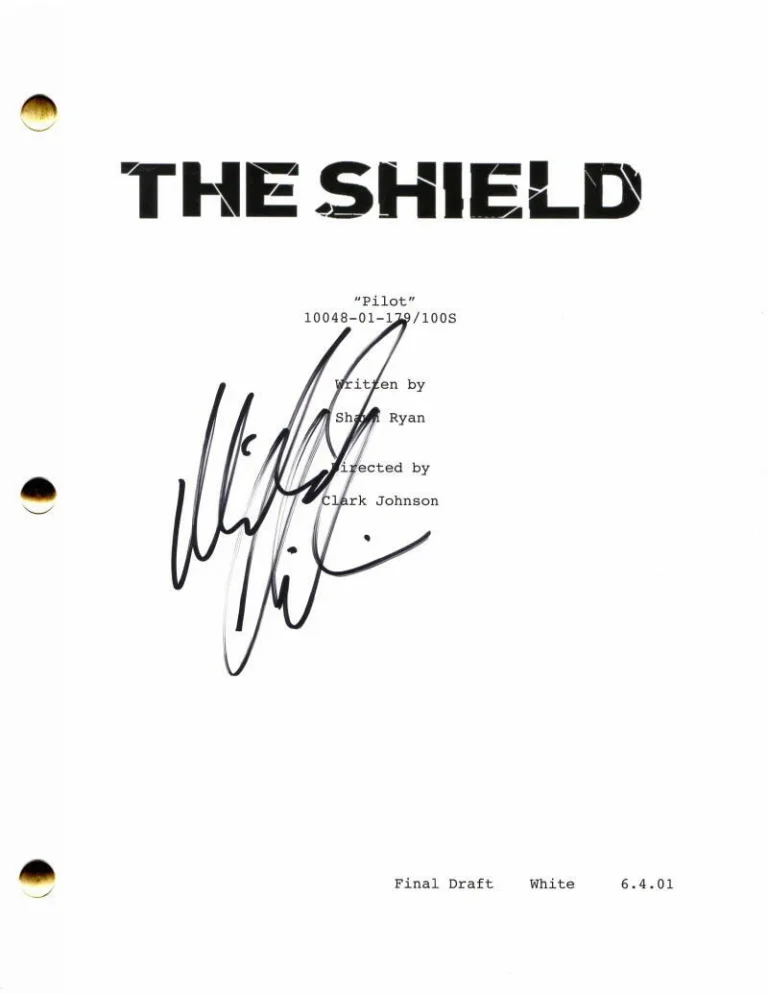 MICHAEL CHIKLIS SIGNED AUTOGRAPH THE SHIELD PILOT SCRIPT - AMERICAN HORROR STORY