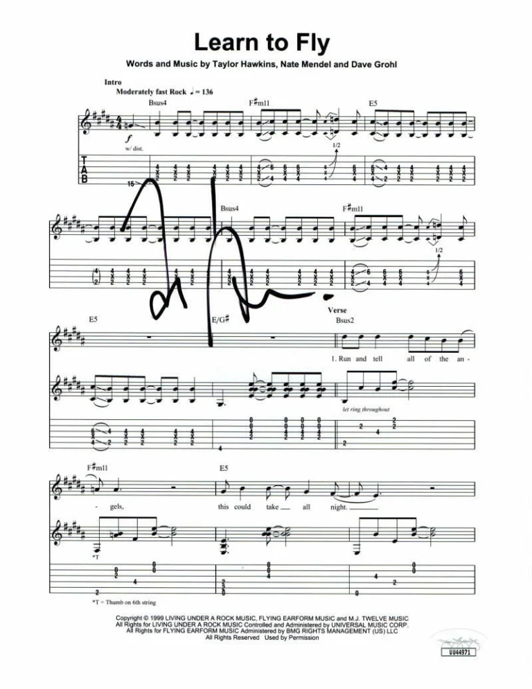 TAYLOR HAWKINS SIGNED AUTOGRAPH 