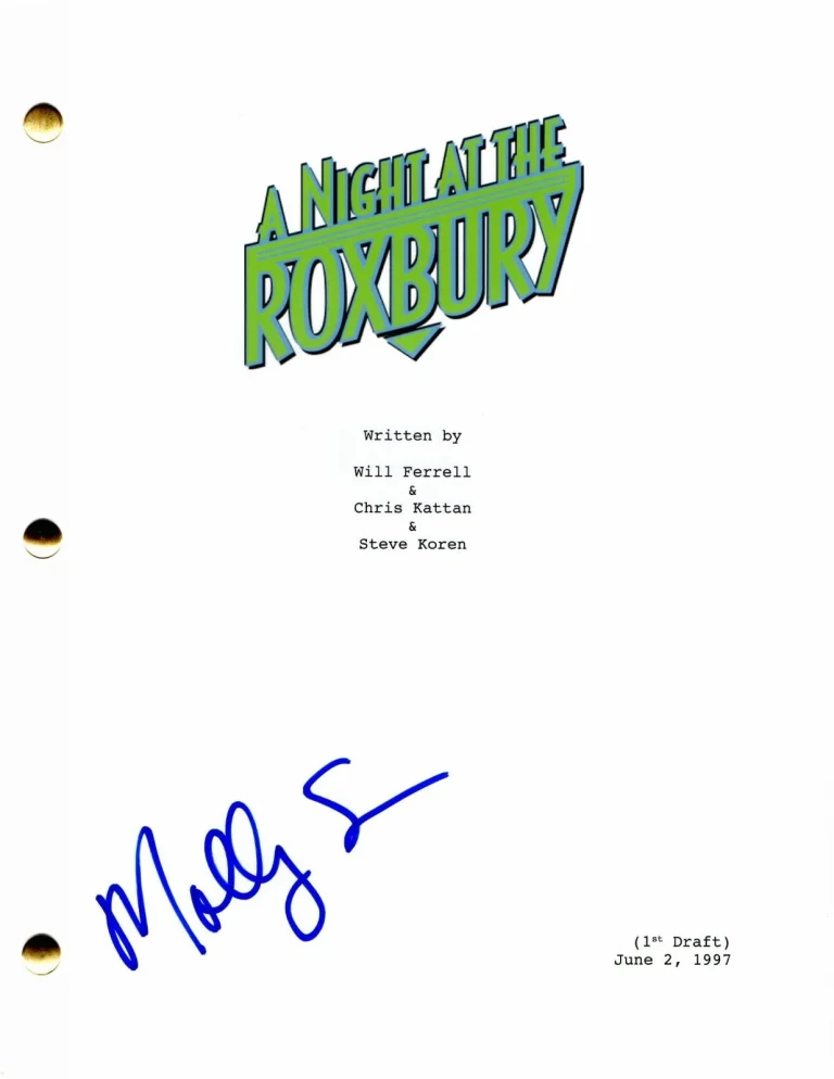 MOLLY SHANNON SIGNED AUTOGRAPH A NIGHT AT THE ROXBURY FULL MOVIE SCRIPT - RARE!