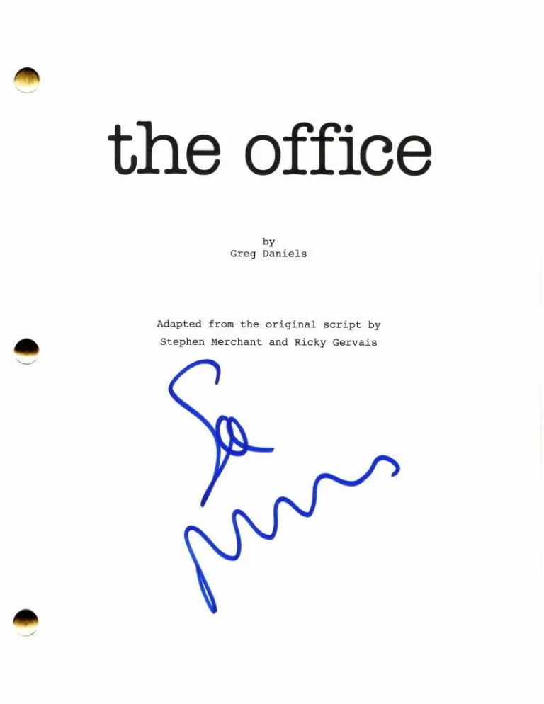 STEPHEN MERCHANT SIGNED AUTOGRAPH THE OFFICE FULL PILOT SCRIPT - VERY RARE!