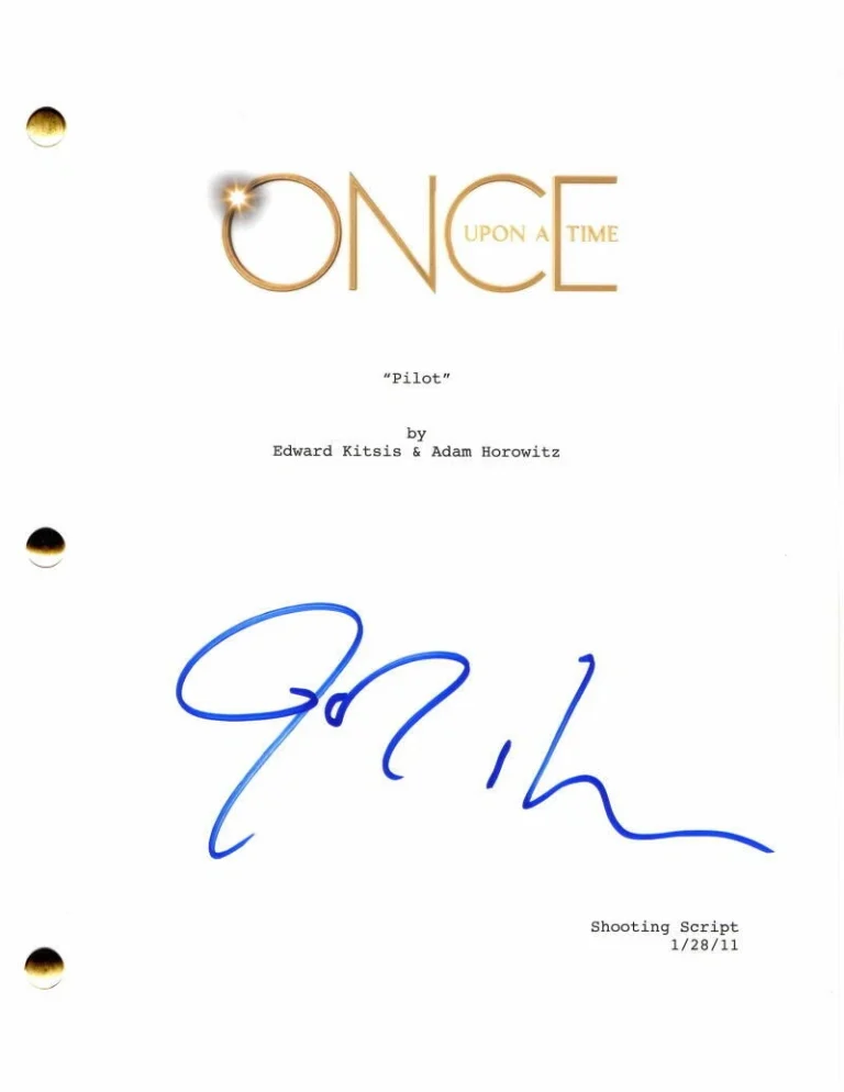 JOSH DALLAS SIGNED AUTOGRAPH ONCE UPON A TIME FULL PILOT SCRIPT PRINCE CHARMING
