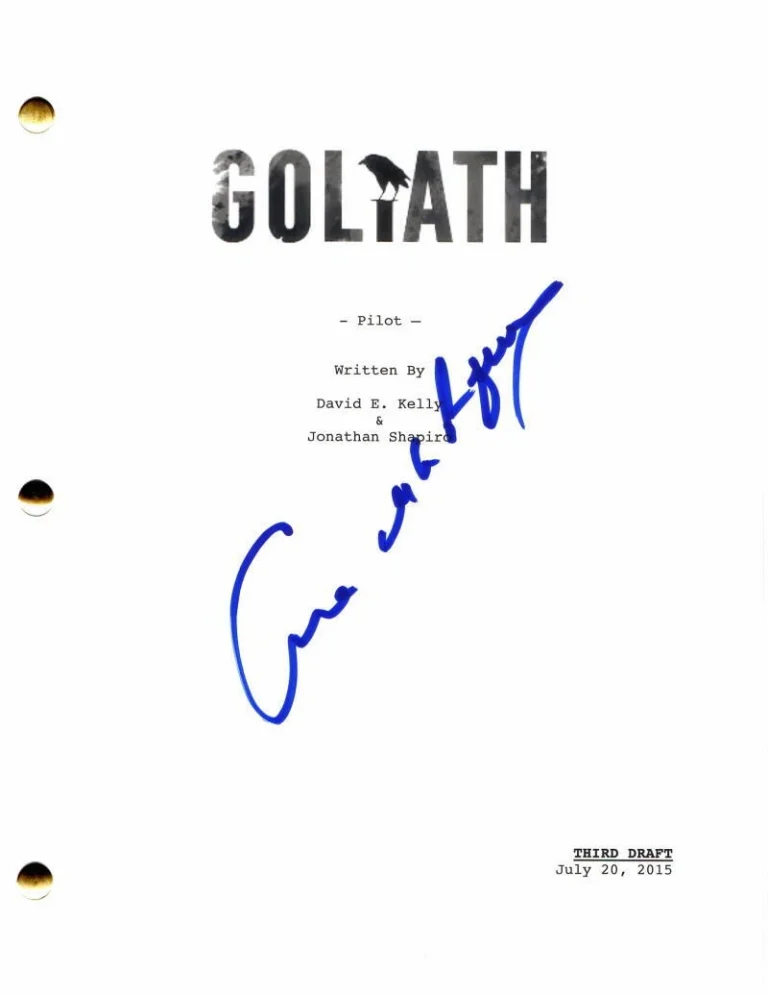 ANA DE LA REGUERA SIGNED AUTOGRAPH GOLIATH FULL PILOT SCRIPT - NARCOS BEAUTY