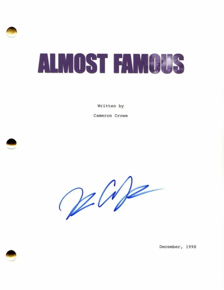 BILLY CRUDUP SIGNED AUTOGRAPH ALMOST FAMOUS FULL MOVIE SCRIPT BIG FISH, WATCHMEN