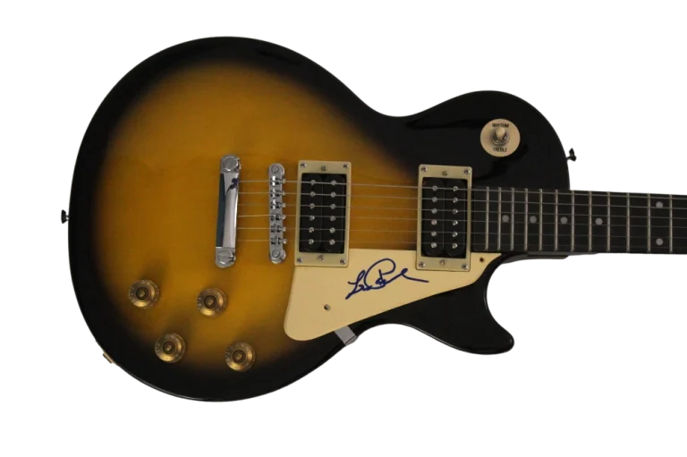 LES PAUL SIGNED AUTOGRAPH GIBSON EPIPHONE LES PAUL GUITAR - MUSIC PIONEER JSA