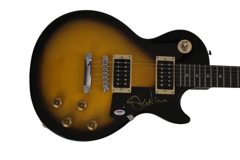 STEVE VAI SIGNED AUTOGRAPH GIBSON EPIPHONE LES PAUL ELECTRIC GUITAR - PSA COA