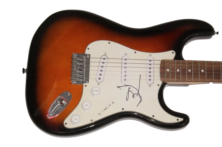 JOHNNY DEPP SIGNED AUTOGRAPH FENDER ELECTRIC GUITAR - HOLLYWOOD VAMPIRES JSA COA