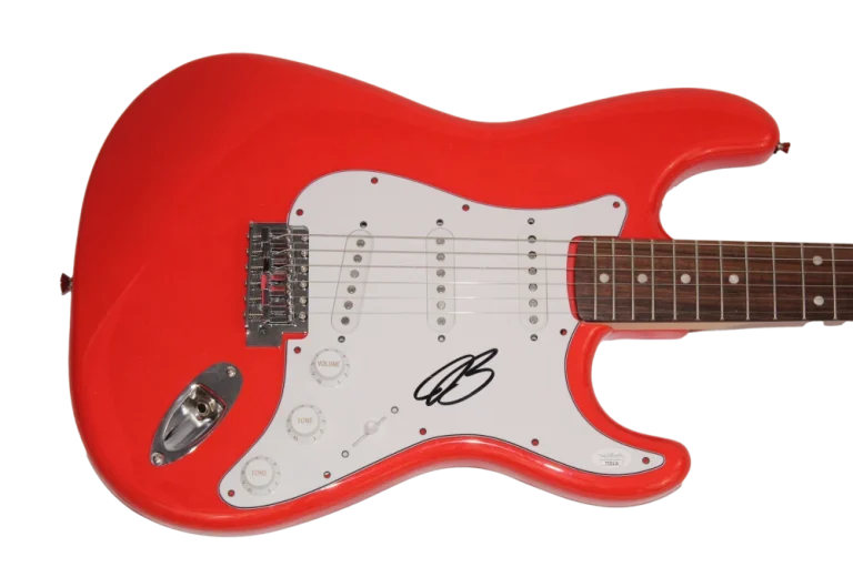 JOE BONAMASSA SIGNED AUTOGRAPH FULL SIZE RED FENDER ELECTRIC GUITAR W/ JSA COA