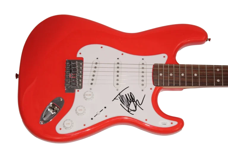 TOMMY HENRIKSEN SIGNED AUTOGRAPH FENDER ELECTRIC GUITAR HOLLYWOOD VAMPIRES JSA