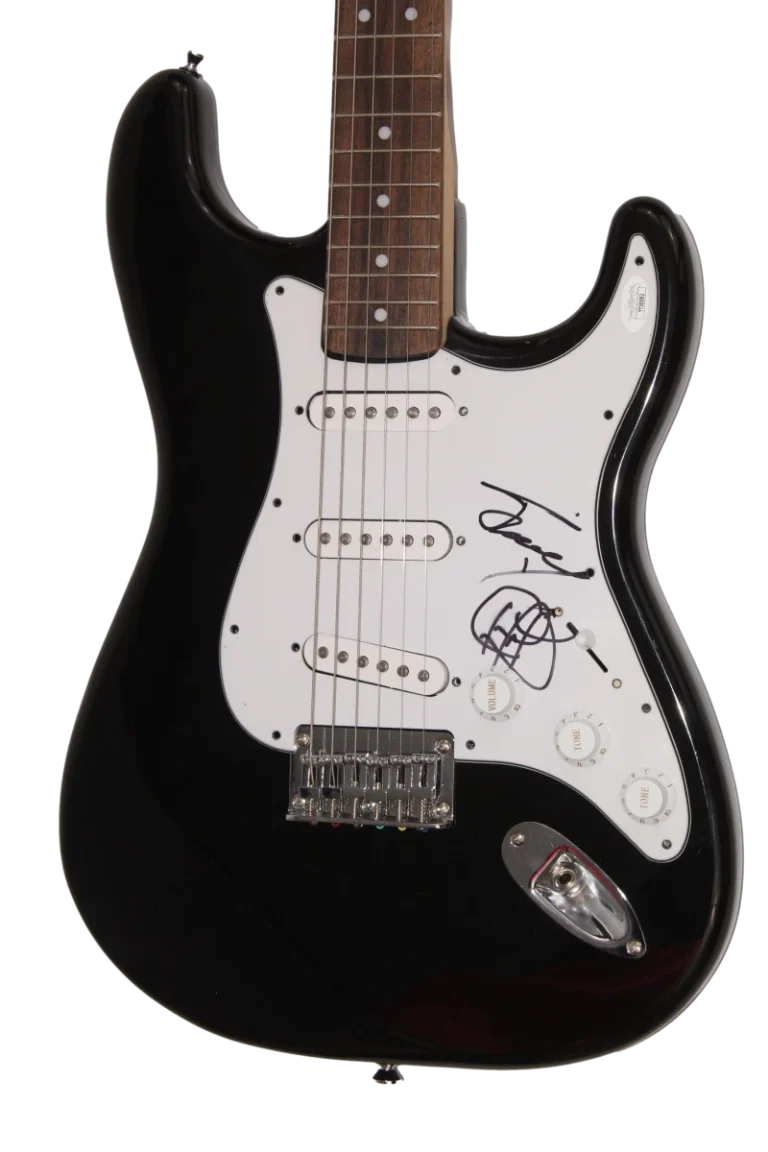 JIMMY CLIFF SIGNED AUTOGRAPH FULL SIZE FENDER ELECTRIC GUITAR REGGAE JSA COA