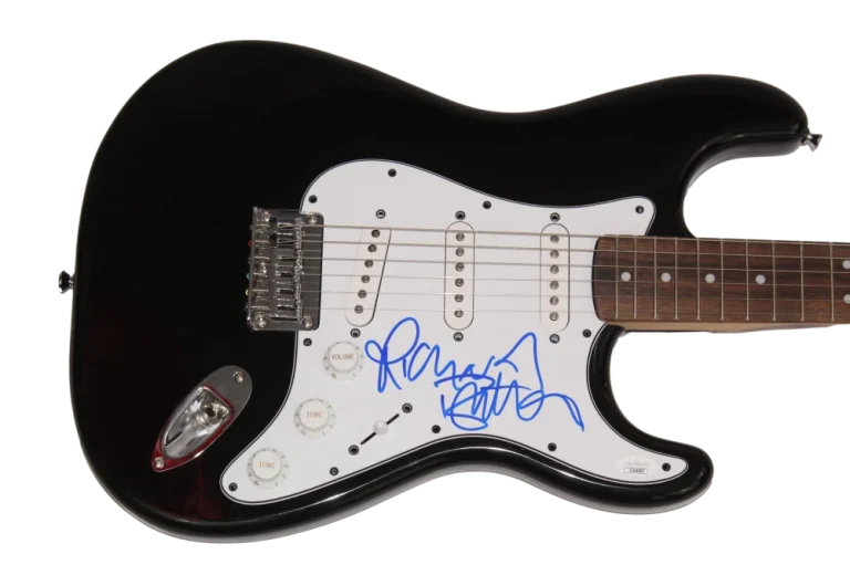 RICHARD BUTLER SIGNED AUTOGRAPH FULL SIZE FENDER GUITAR THE PSYCHEDELIC FURS JSA