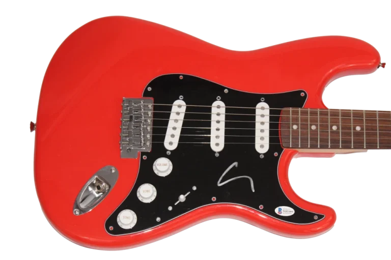 COREY TAYLOR SIGNED AUTOGRAPH RED FENDER ELECTRIC GUITAR - SLIPKNOT W/ BECKETT