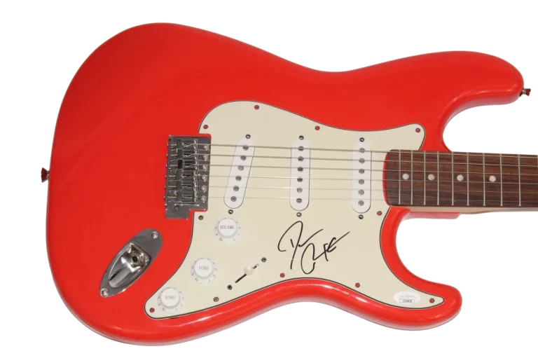 DARIUS RUCKER SIGNED AUTOGRAPH FULL SIZE RED FENDER ELECTRIC GUITAR COUNTRY JSA