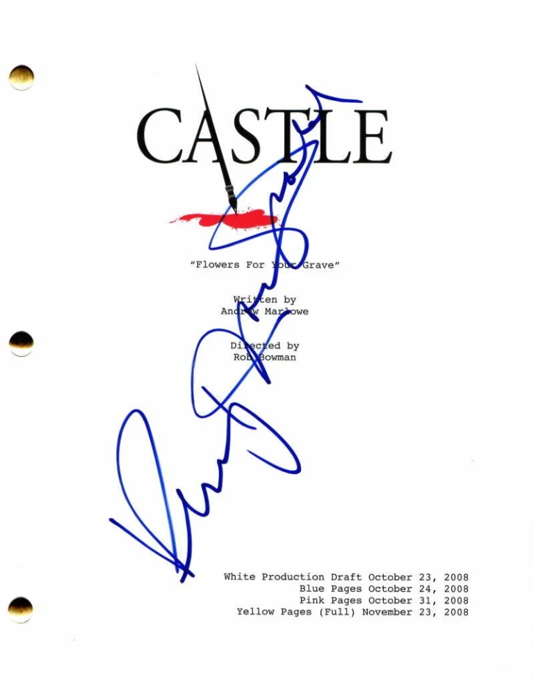 PENNY JOHNSON JERALD SIGNED AUTOGRAPH CASTLE PILOT SCRIPT - CAPT VICTORIA GATES
