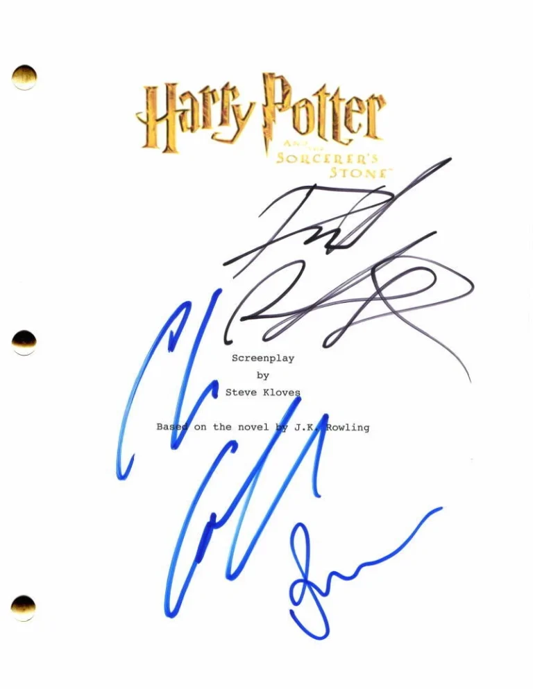 DANIEL RADCLIFFE RUPERT GRINT C. COLUMBUS SIGNED AUTOGRAPH HARRY POTTER SCRIPT