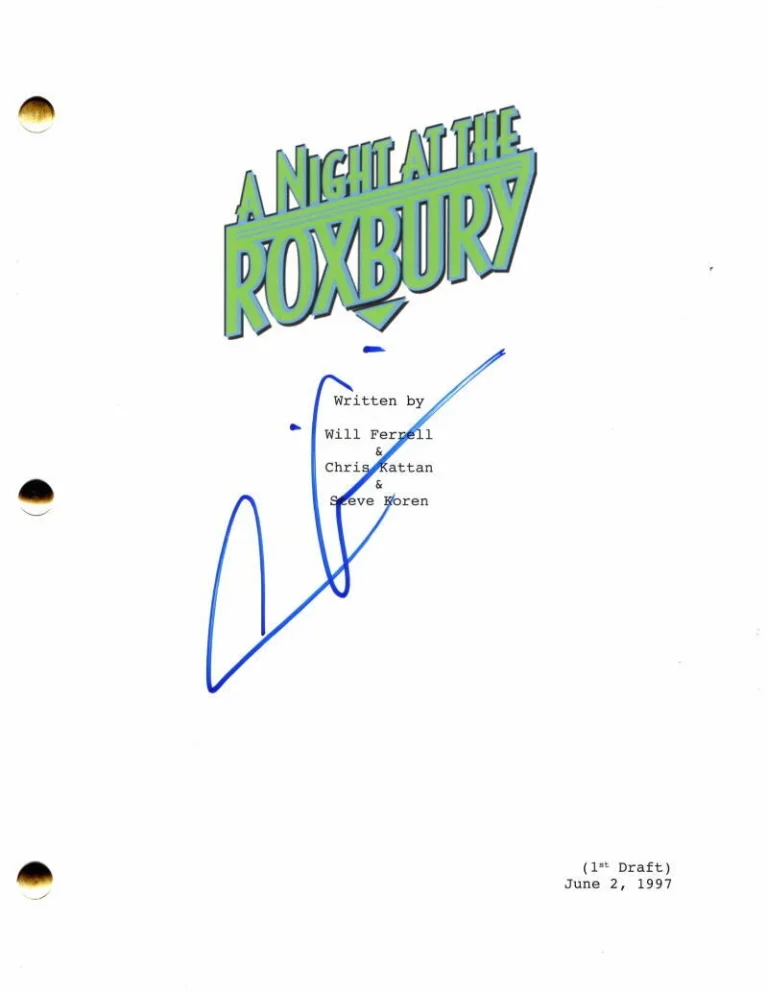 COLIN QUINN SIGNED AUTOGRAPH A NIGHT AT THE ROXBURY FULL MOVIE SCRIPT - SNL STAR